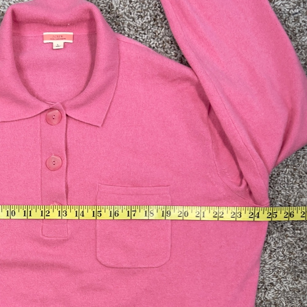 J. Crew Pink Cashmere Sweater - Picture 5 of 9